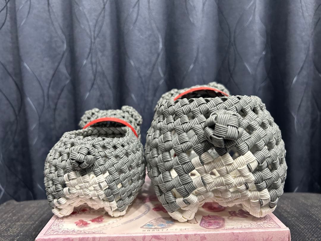 ダンプママです。シュナウザー犬　エコクラフト クラフトバンド