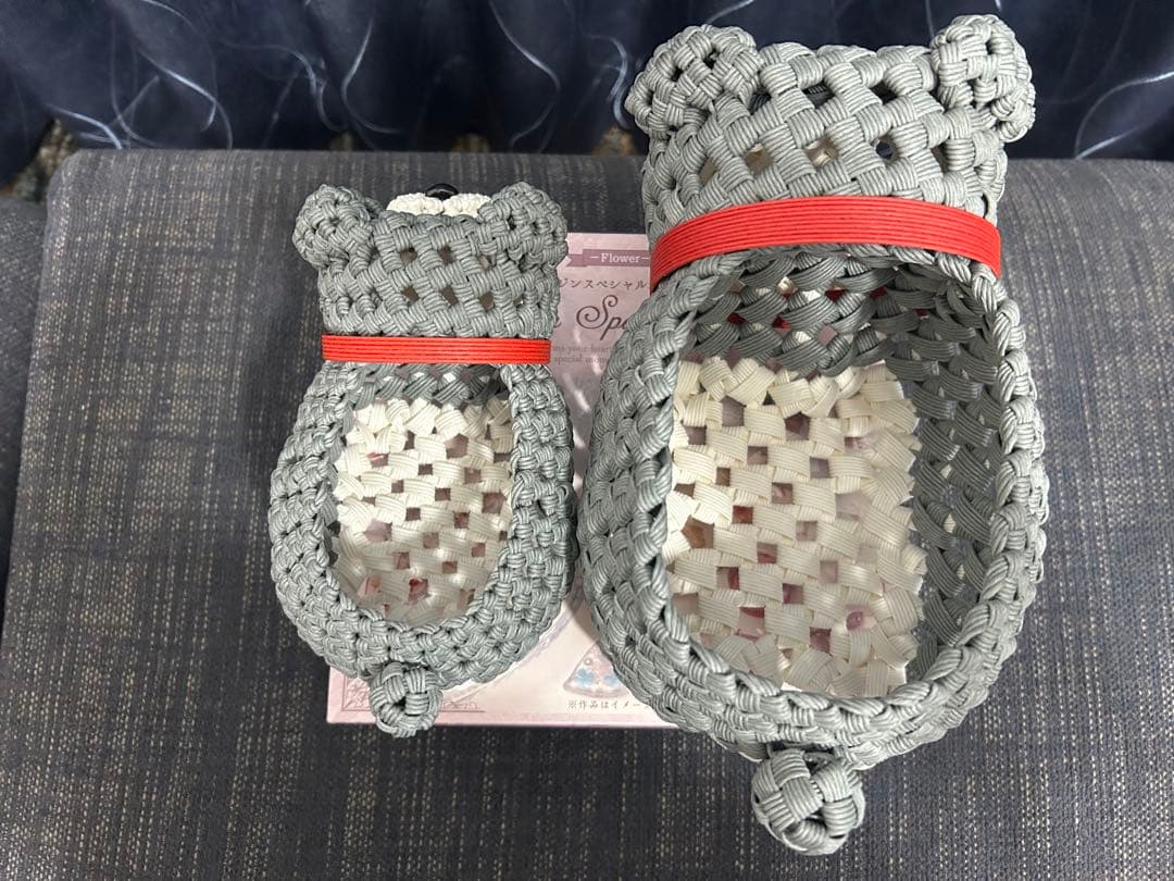 ダンプママです。シュナウザー犬　エコクラフト クラフトバンド