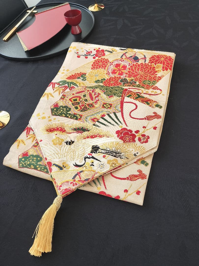 A968高級‼️花嫁衣装帯‼️1ｍ85cm