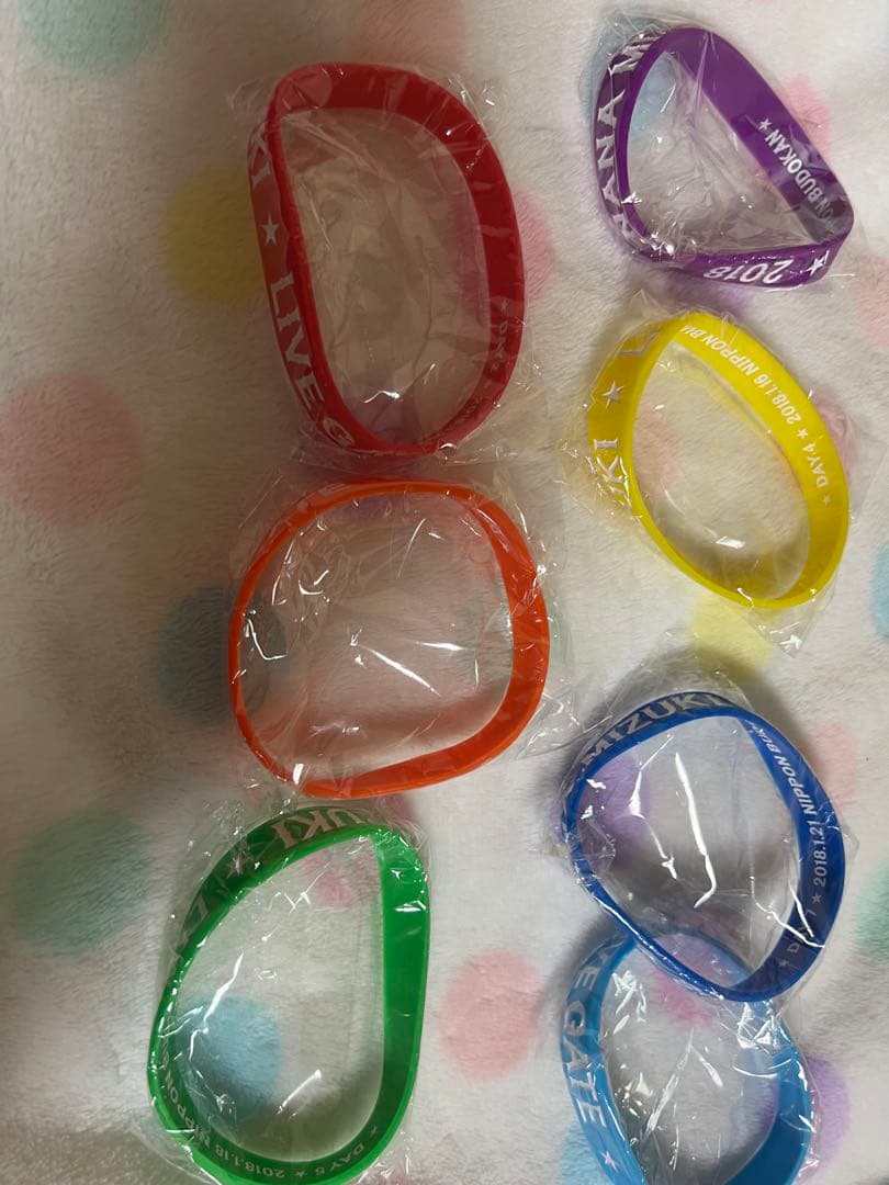 水樹奈々　LIVE GATE 2023 ラバーバンド 7個セット