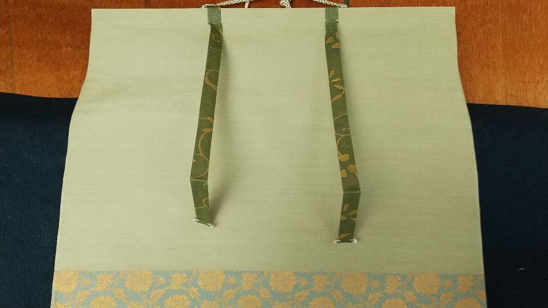 日本画家 植中直斎 義家朝臣像 絹本掛軸 奈良 共箱