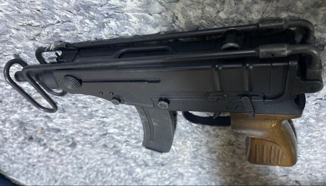 マルゼン　vz61スコーピオン　ガスガン　木製ストックカスタム　ブローバック