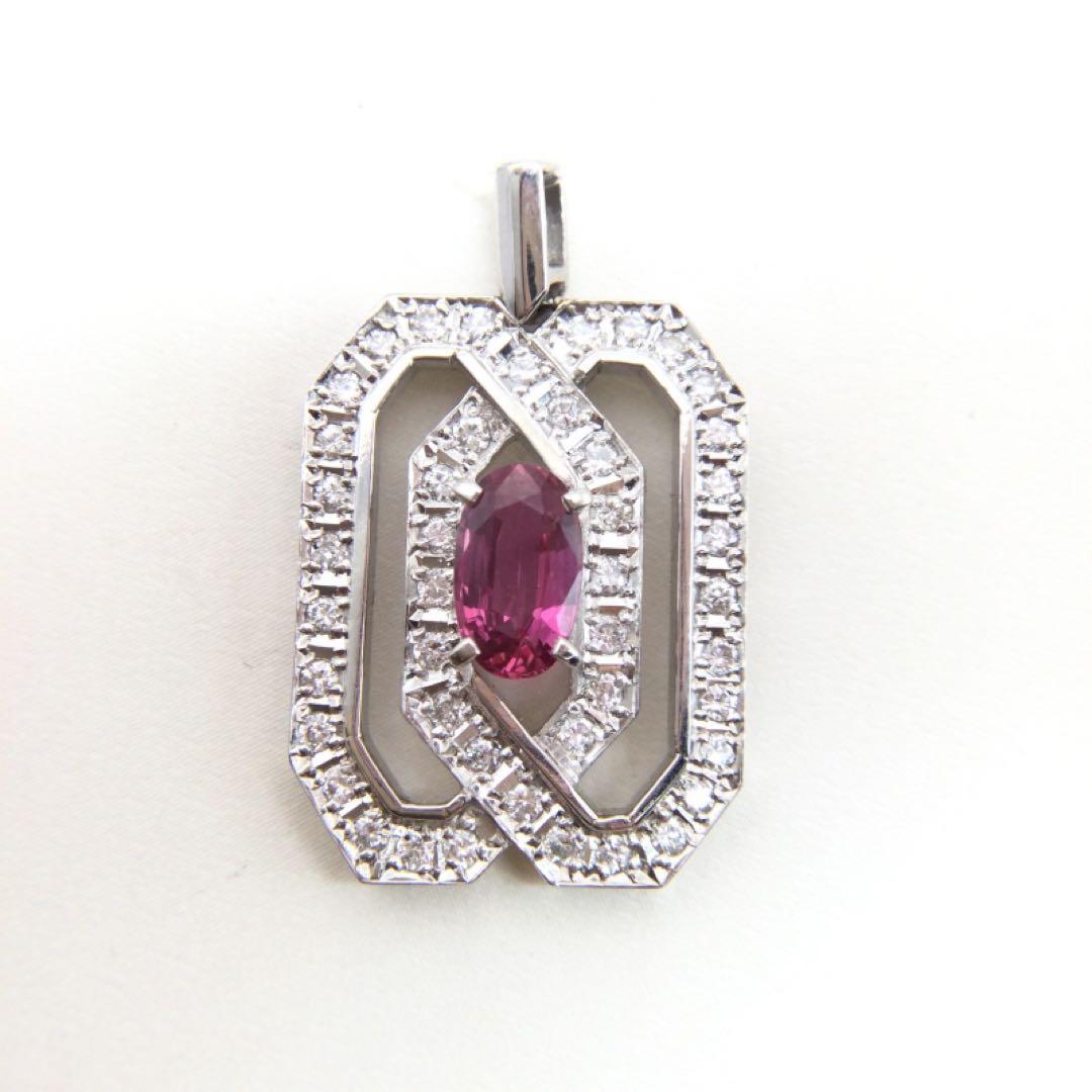 ルビー　ペンダントトップ　PT900