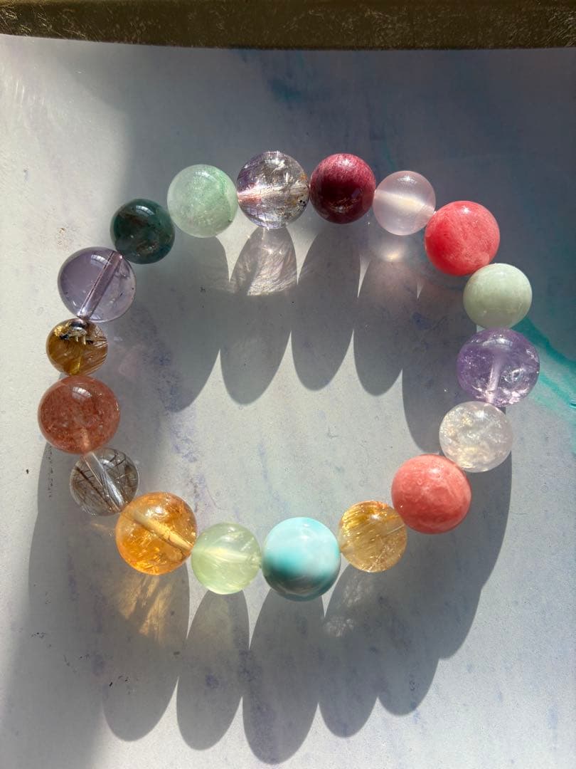 ルビー タイチンルチルクォーツ ガーネット レッドルチルクォーツ ブレスレット