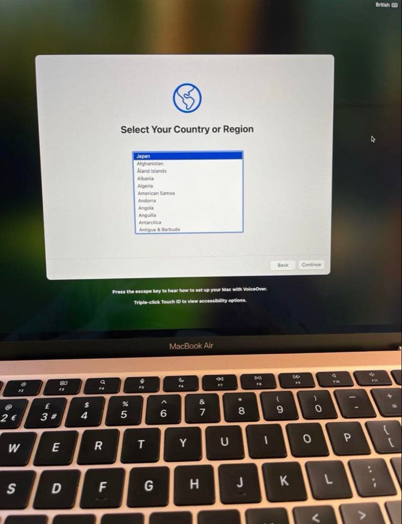 MacBook Air M1 US配列 美品 箱付き