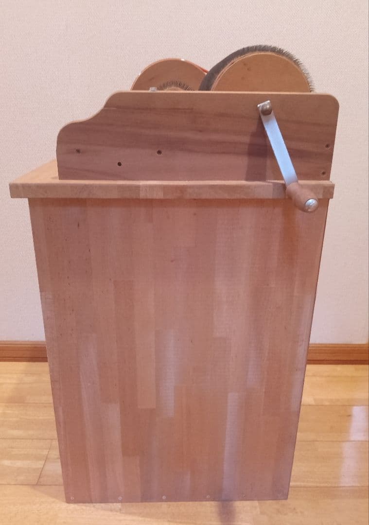 アシュフォード社 ドラムカーダー 塵取り受け付きカスタムラック