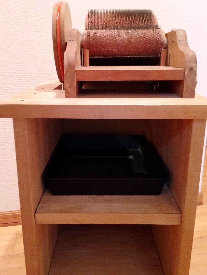 アシュフォード社 ドラムカーダー 塵取り受け付きカスタムラック