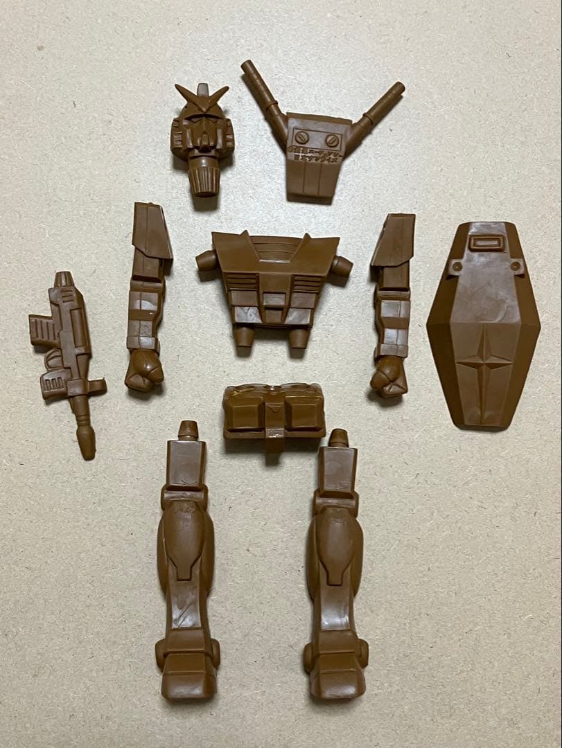 ガンダム　山勝　デカ消し　消しゴム　茶色　レアカラー