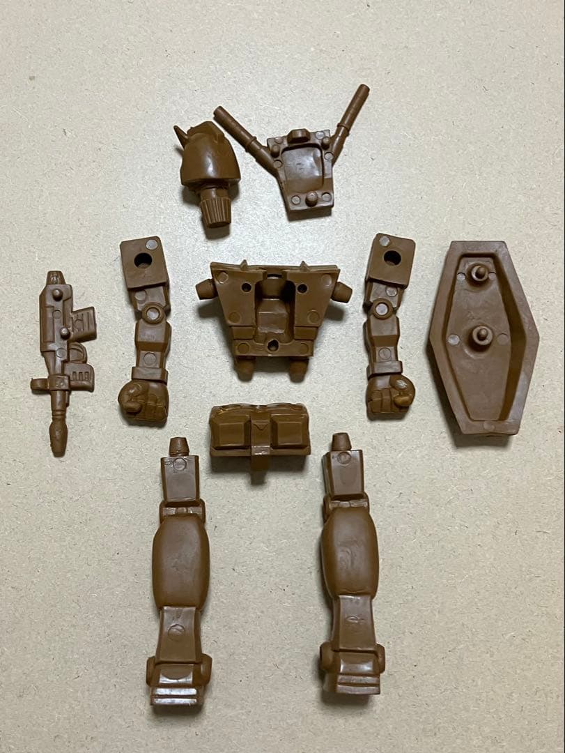 ガンダム　山勝　デカ消し　消しゴム　茶色　レアカラー