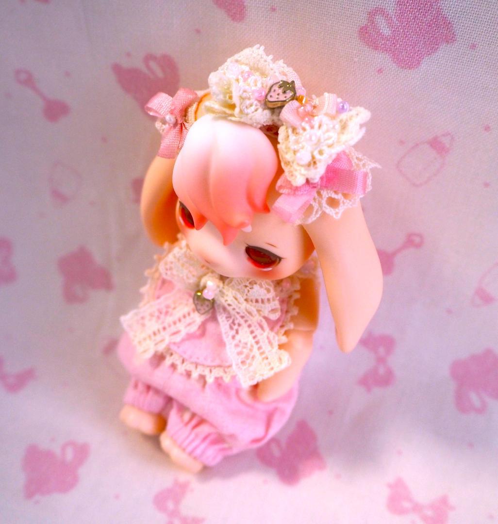 マ*☆様 pink苺ロンパース cocoriang kumukuku