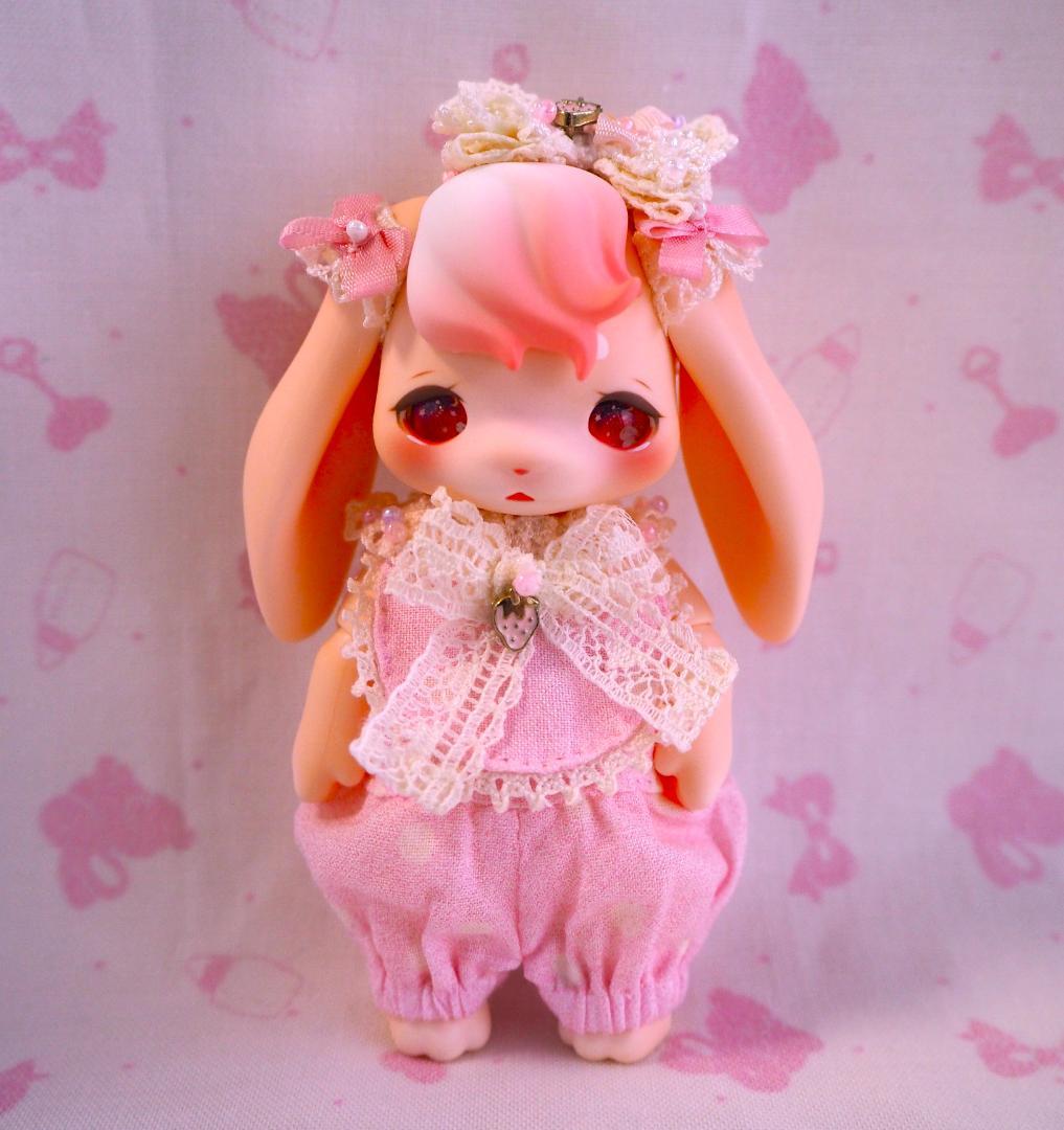 マ*☆様 pink苺ロンパース cocoriang kumukuku