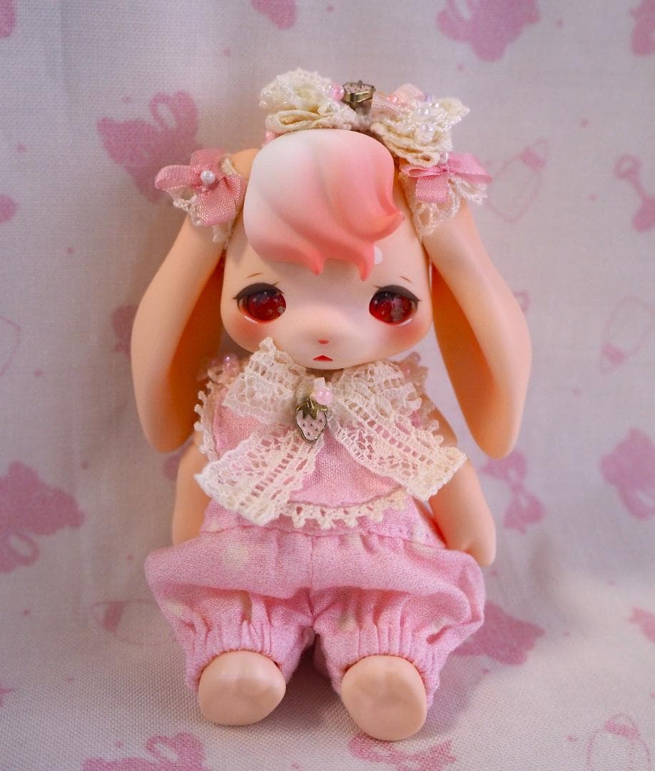 マ*☆様 pink苺ロンパース cocoriang kumukuku