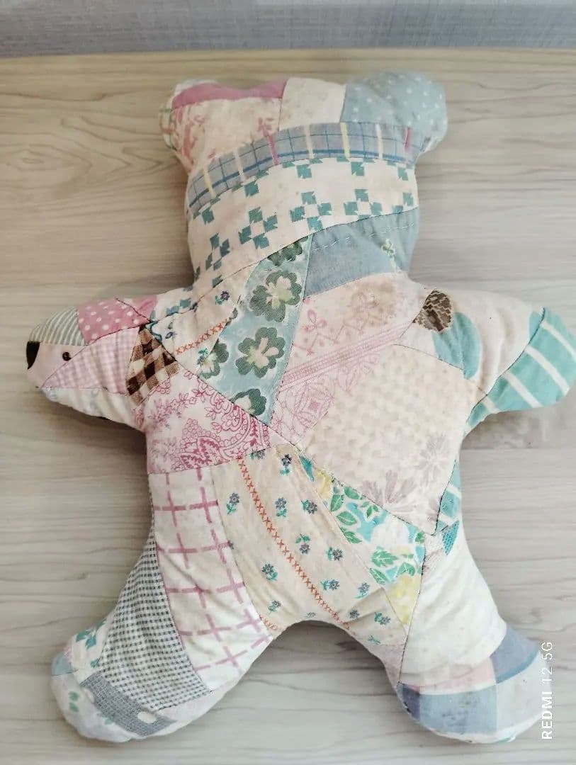 アメリカ♡パッチワーククマ型ぬいぐるみ