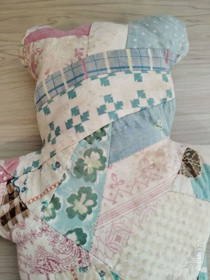 アメリカ♡パッチワーククマ型ぬいぐるみ