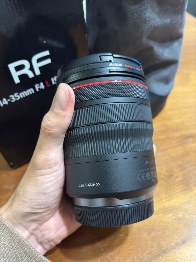 美品 Canon RF 14-35mm F4 L IS USM プロテクター付