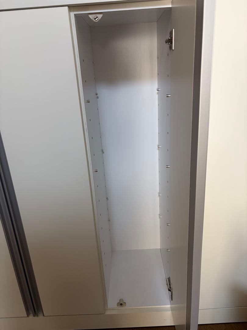 ホワイトキャビネット スリットデザイン 日本製キャビネット