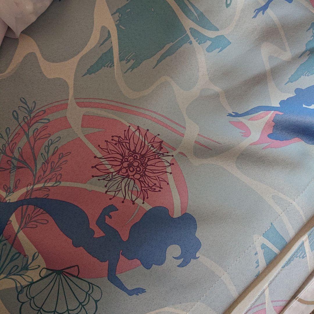 ず*ち様 ベルメゾン アリエル カーテン レース4枚セット　遮光カーテン　ディズ