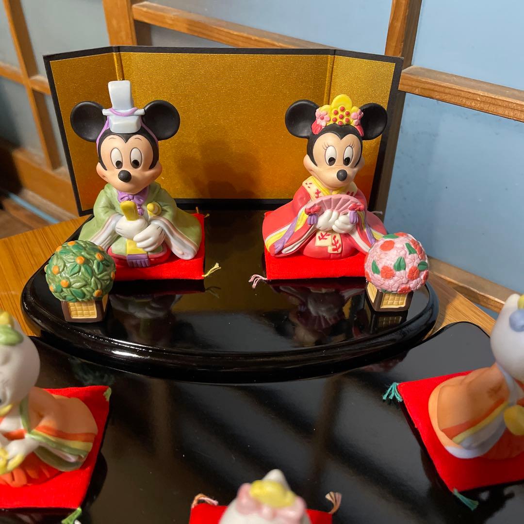 ディズニー　ミッキー&ミニー　雛人形　陶器製　ヴィンテージ