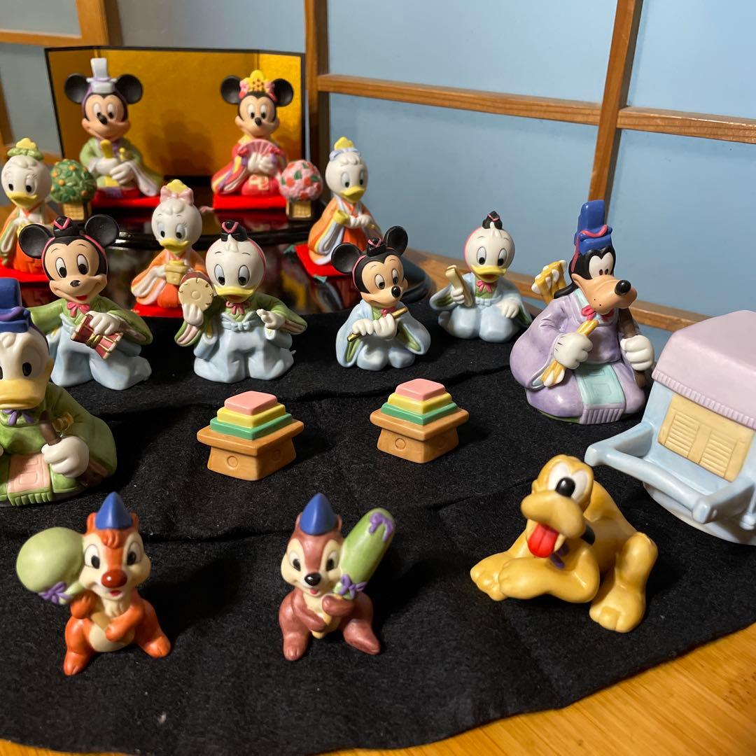 ディズニー　ミッキー&ミニー　雛人形　陶器製　ヴィンテージ