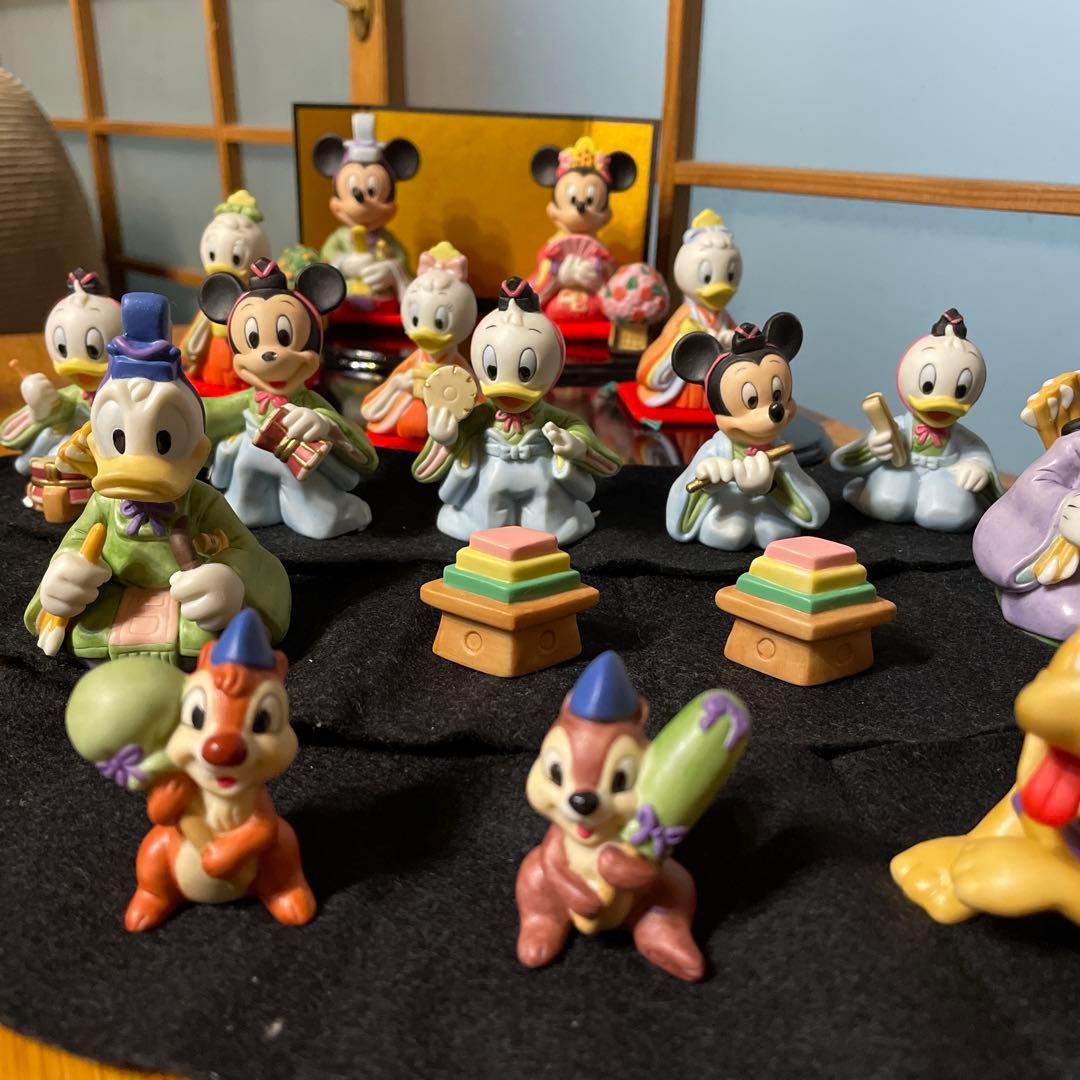 ディズニー　ミッキー&ミニー　雛人形　陶器製　ヴィンテージ