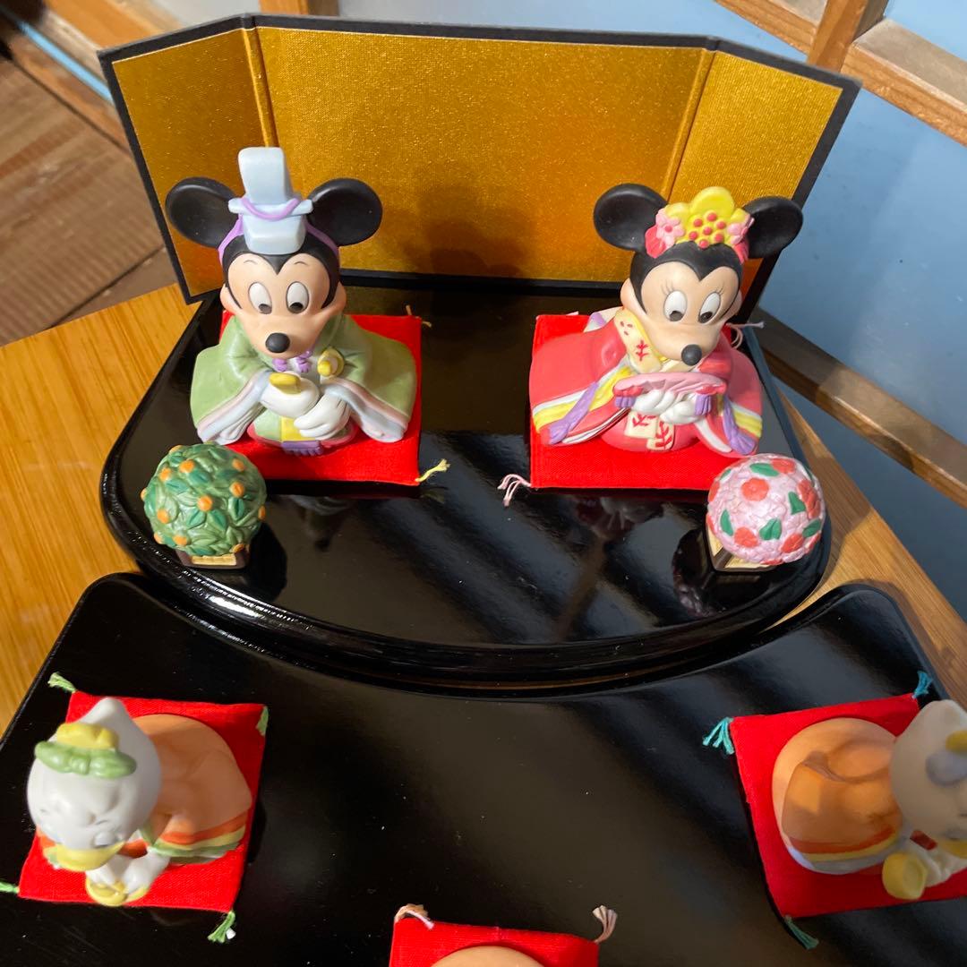 ディズニー　ミッキー&ミニー　雛人形　陶器製　ヴィンテージ