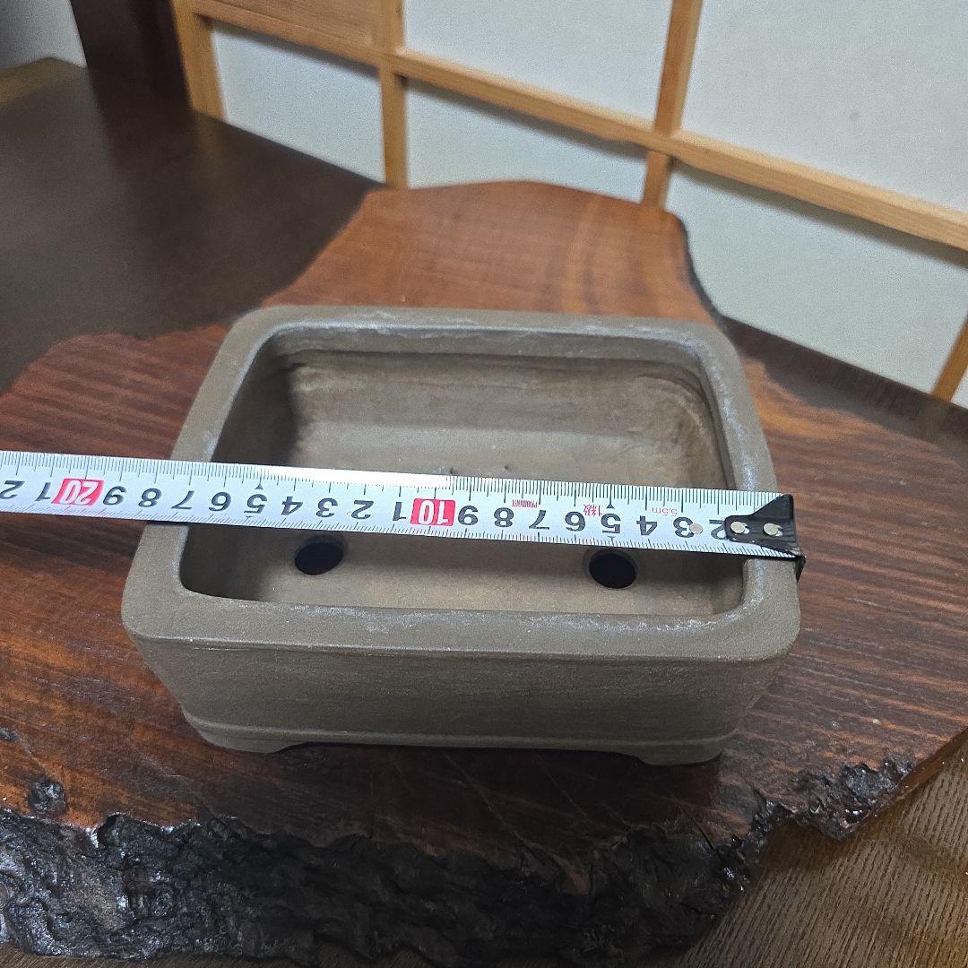 盆栽鉢 和鉢 真山造 長方形盆栽鉢