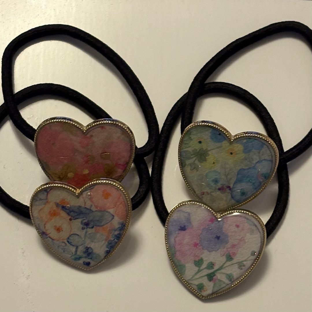 リバティ ハンドメイド ヘアゴム12個セット42