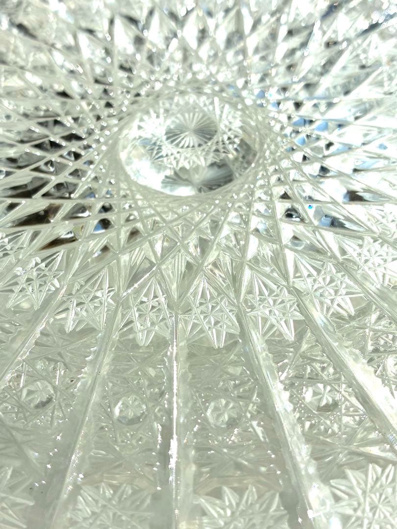 ボヘミアクリスタル 27cm 500Pk相当 ガラス スクエアボウル 大鉢