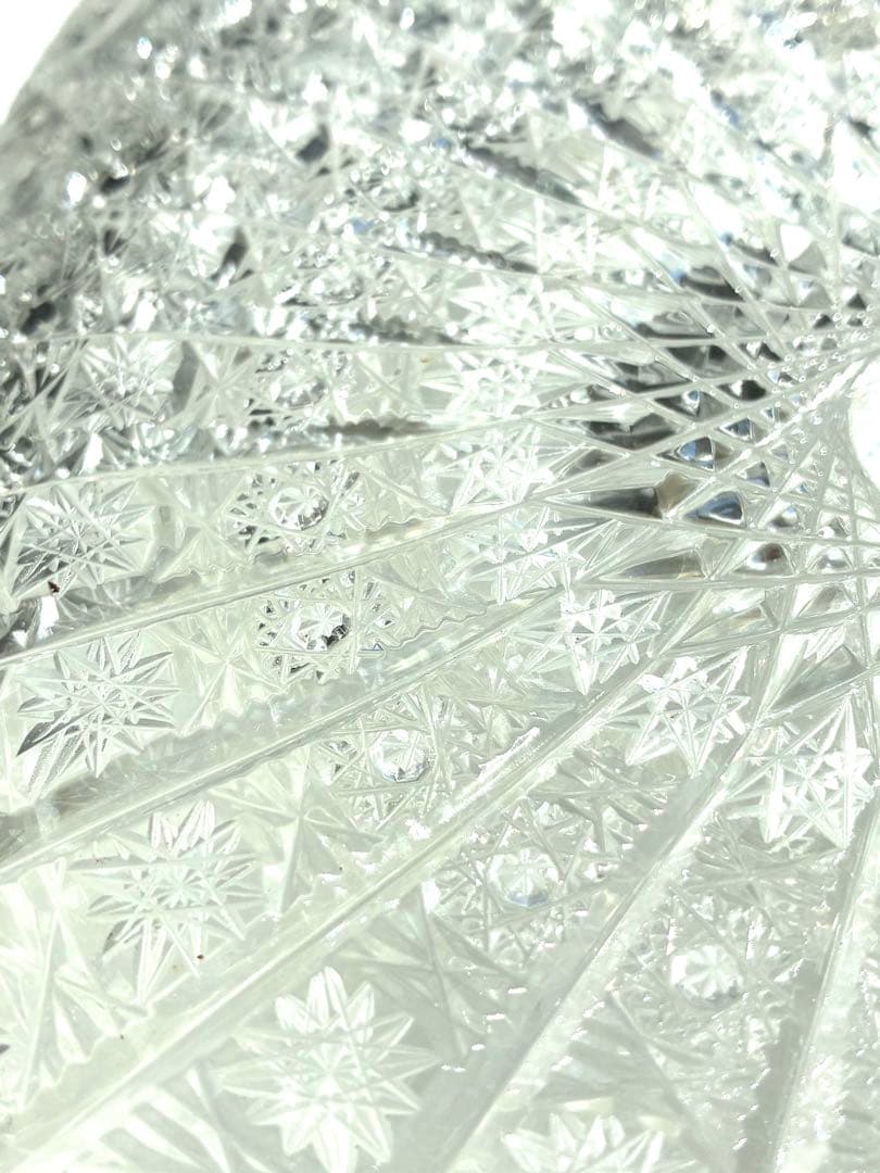 ボヘミアクリスタル 27cm 500Pk相当 ガラス スクエアボウル 大鉢