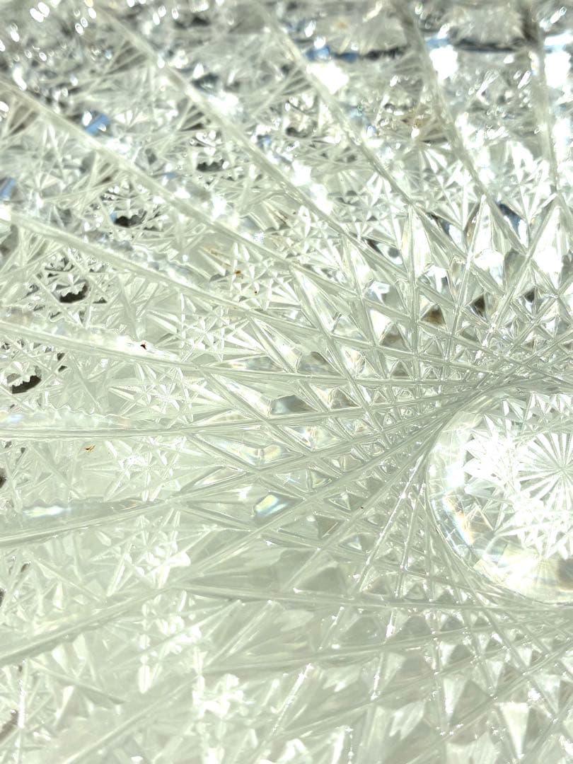 ボヘミアクリスタル 27cm 500Pk相当 ガラス スクエアボウル 大鉢