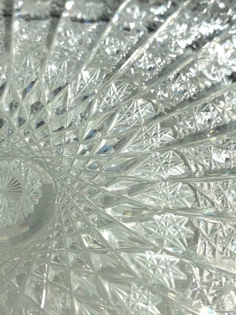 ボヘミアクリスタル 27cm 500Pk相当 ガラス スクエアボウル 大鉢