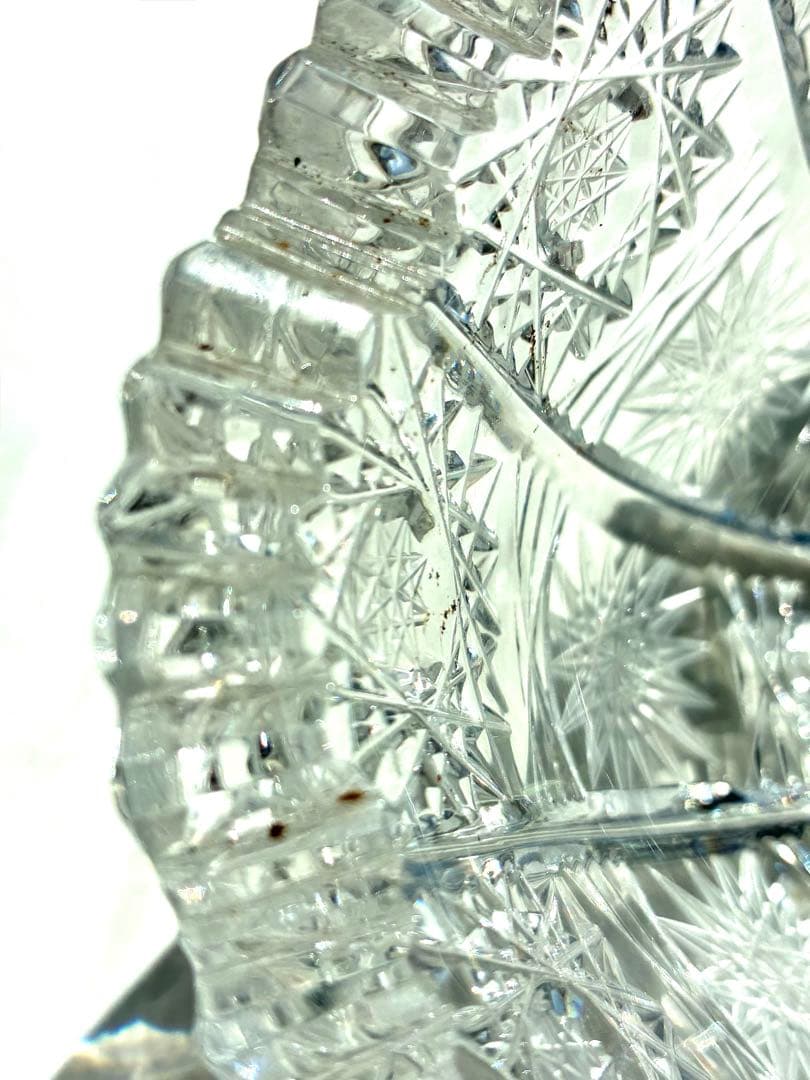 ボヘミアクリスタル 27cm 500Pk相当 ガラス スクエアボウル 大鉢