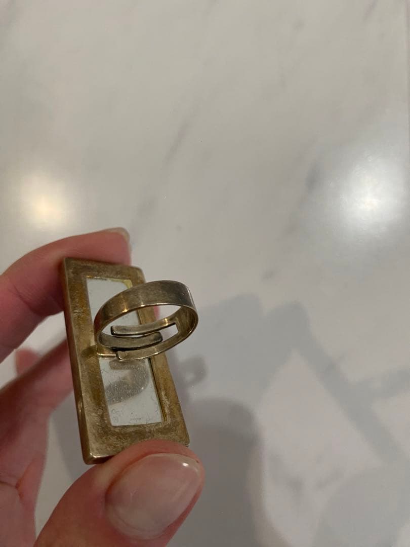 希少　silver born 骨リング　サイズ調整可　ユニセックス