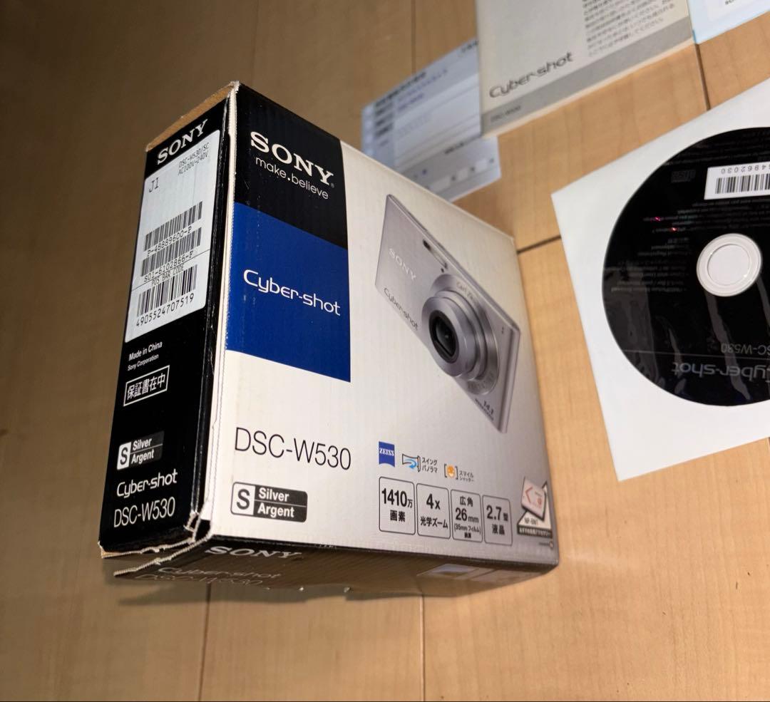 動作確認済　サイバーショットDSC-W530 デジカメ　2GBメモリ付