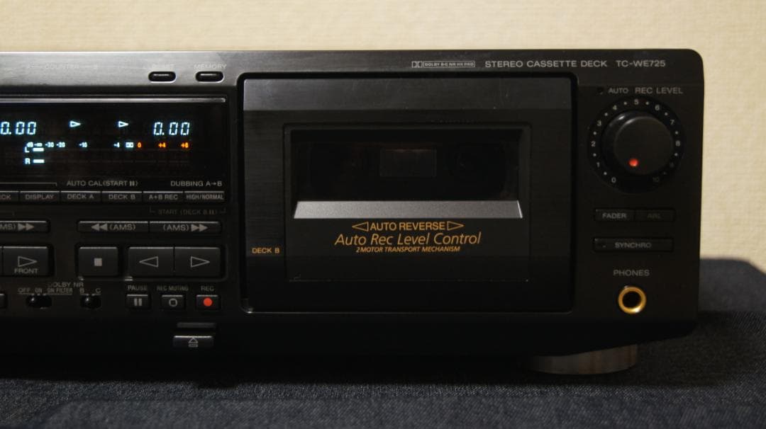 ソニー　カセットデッキ　TC-WE725 整備動作品 B