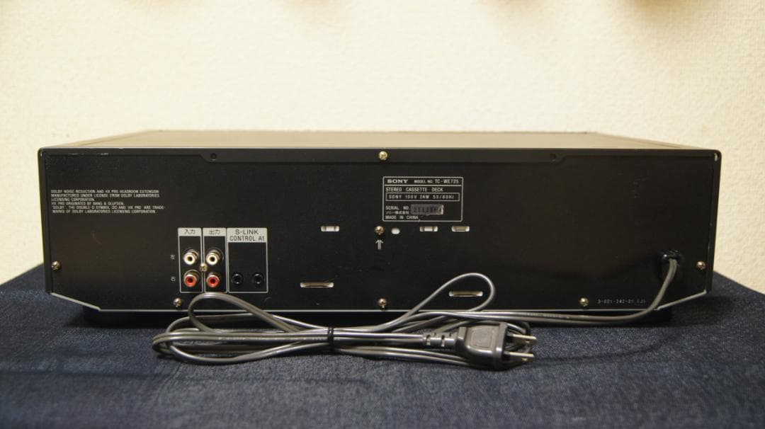 ソニー　カセットデッキ　TC-WE725 整備動作品 B