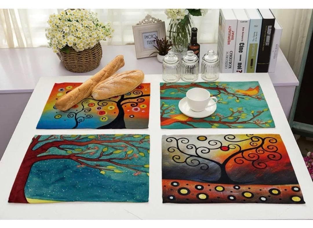 ダイニングテーブルマット ランチョンマット 6枚セット