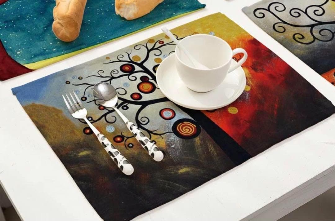 ダイニングテーブルマット ランチョンマット 6枚セット