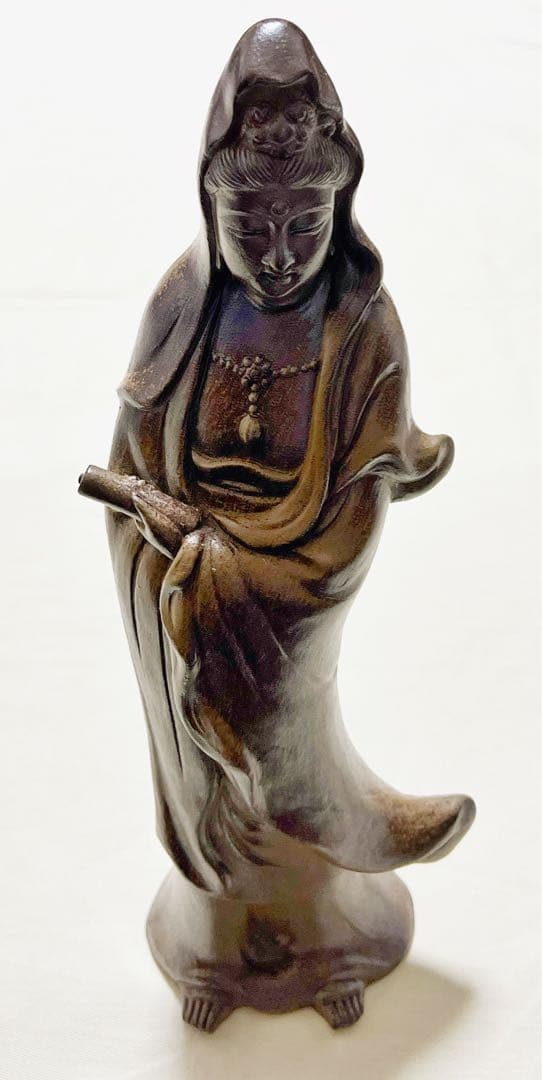 備前焼　陶弘造　観音菩薩　仏像　置物