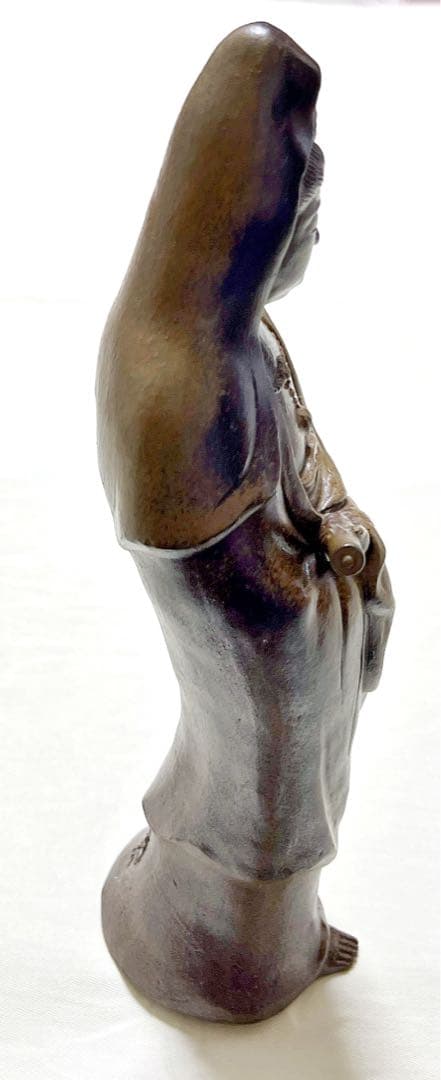 備前焼　陶弘造　観音菩薩　仏像　置物