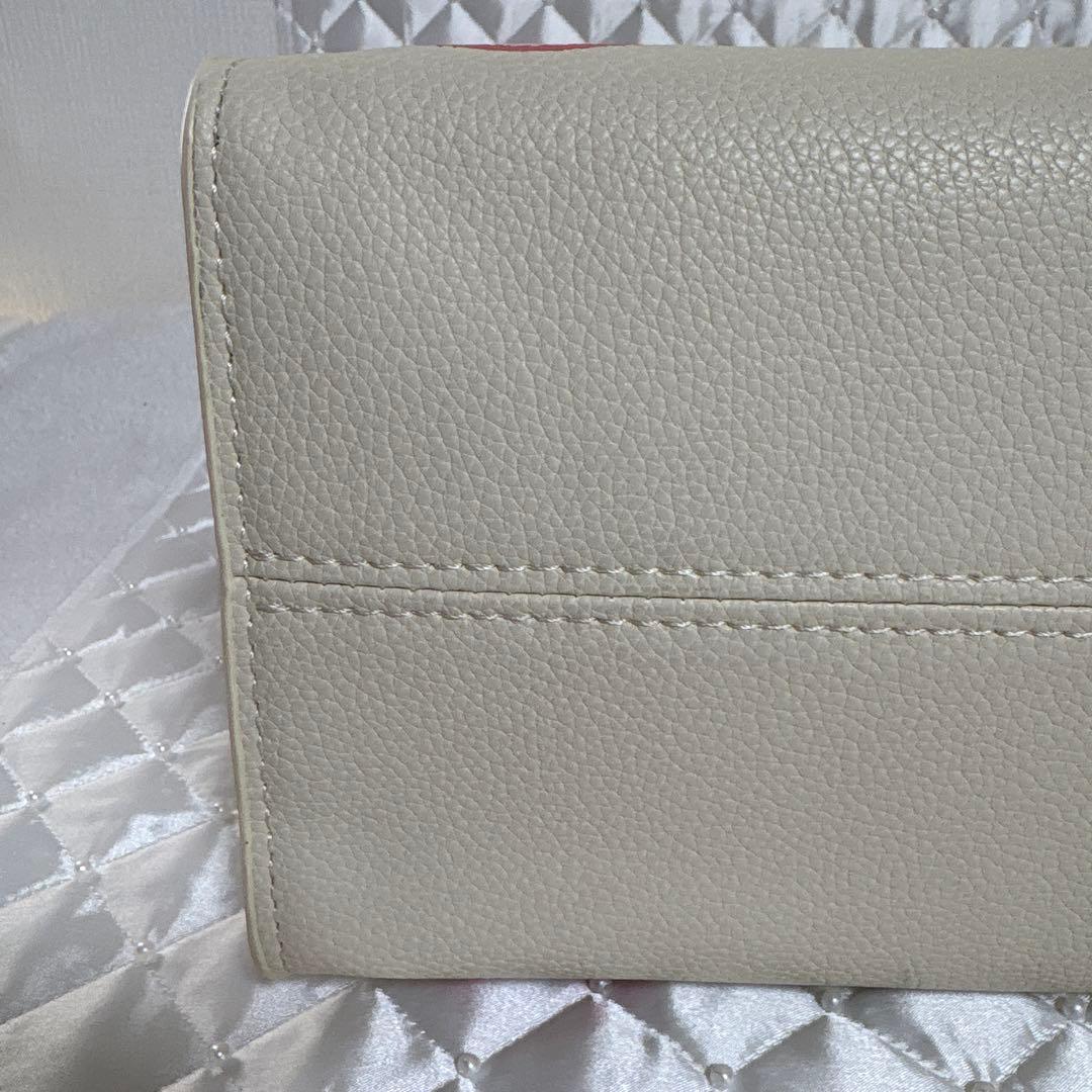 USED LVノベルティ モノグラム ショルダートートバッグ アイボリー×ピンク