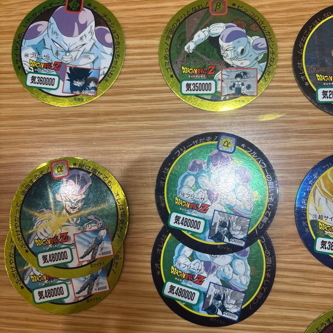 【当時物・希少】アマダ ドラゴンボールZ 丸メンコ 27枚 劇場版クウラ等