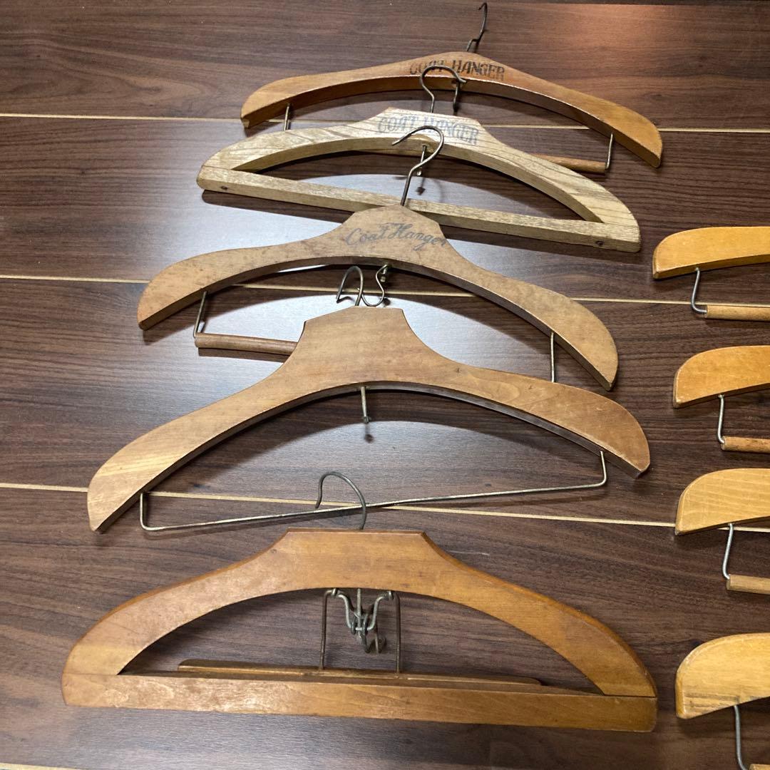 アンティーク　ハンガー　16本まとめて　木製　ヴィンテージ　レトロ