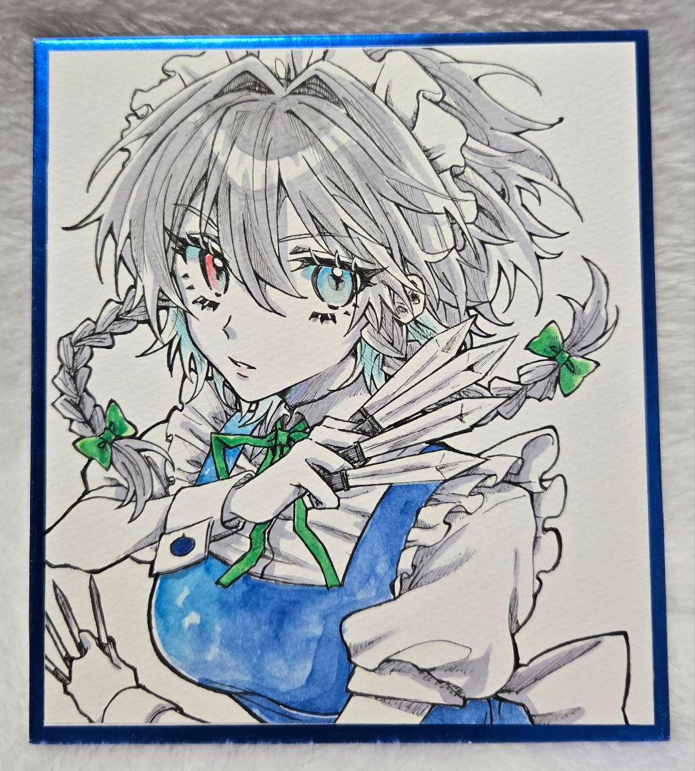 手描きイラスト 東方Project 十六夜咲夜 オリジナル