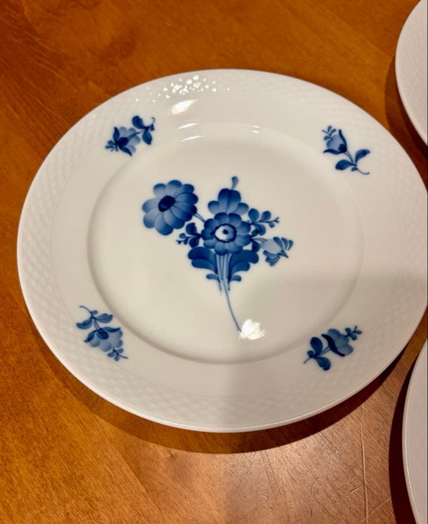 【未使用】ロイヤルコペンハーゲン ブルーフラワー プレート 5枚 19cm 皿