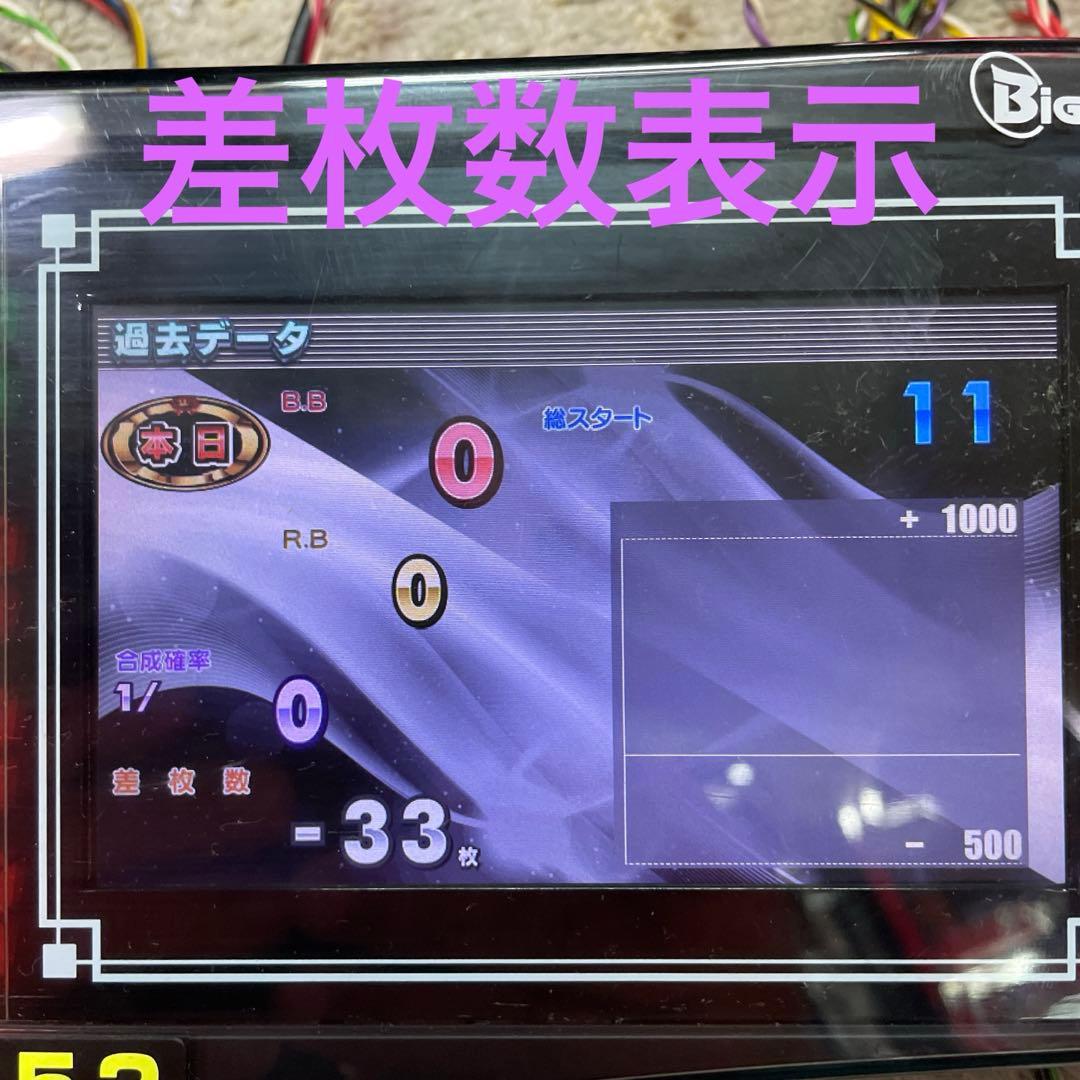 送料込みone Aビッグウォーズ5インチ液晶搭載スランプグラフ液晶差枚数表示