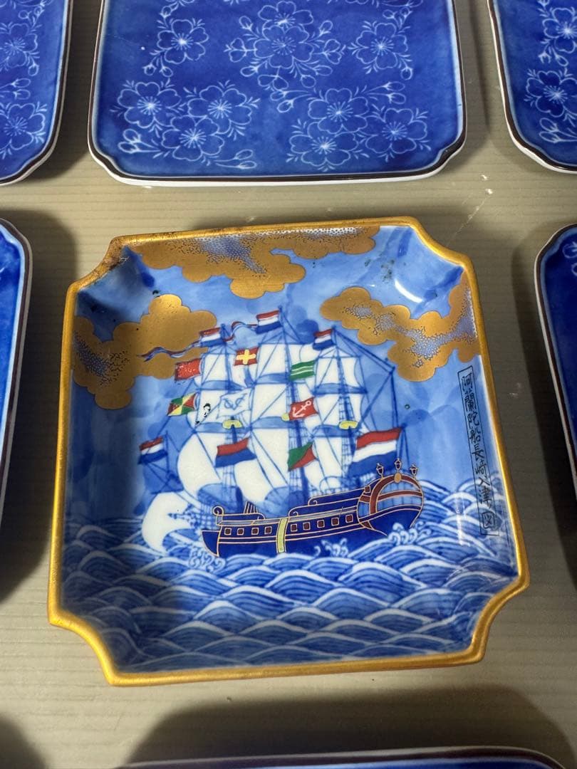 2605 深川製磁　皿　12客