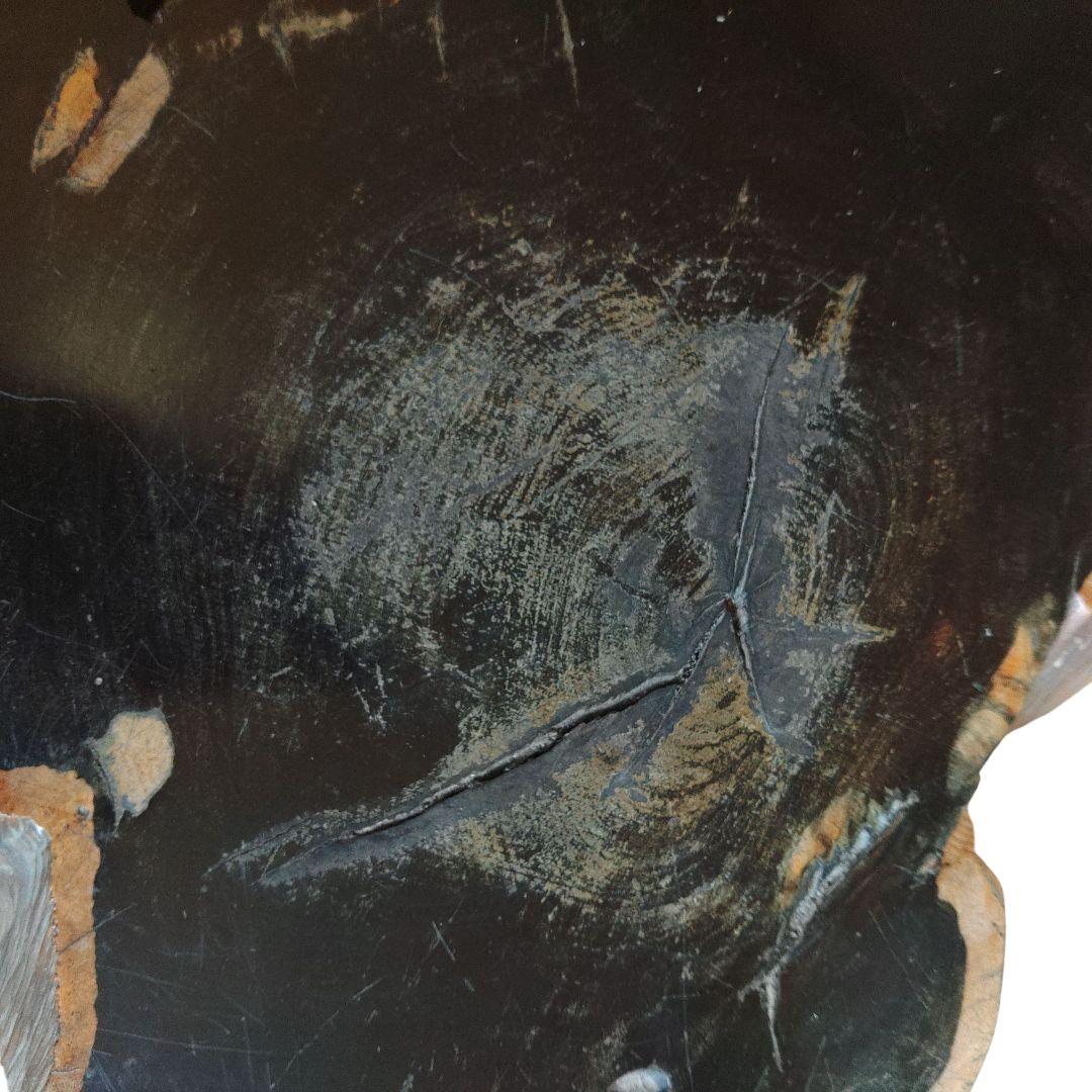 黒檀　飾台　花台　置物　希少材　一枚板