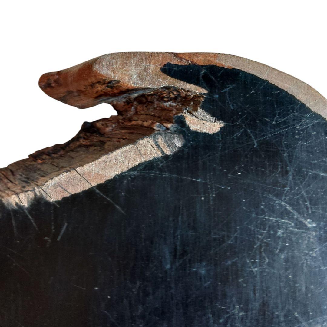 黒檀　飾台　花台　置物　希少材　一枚板