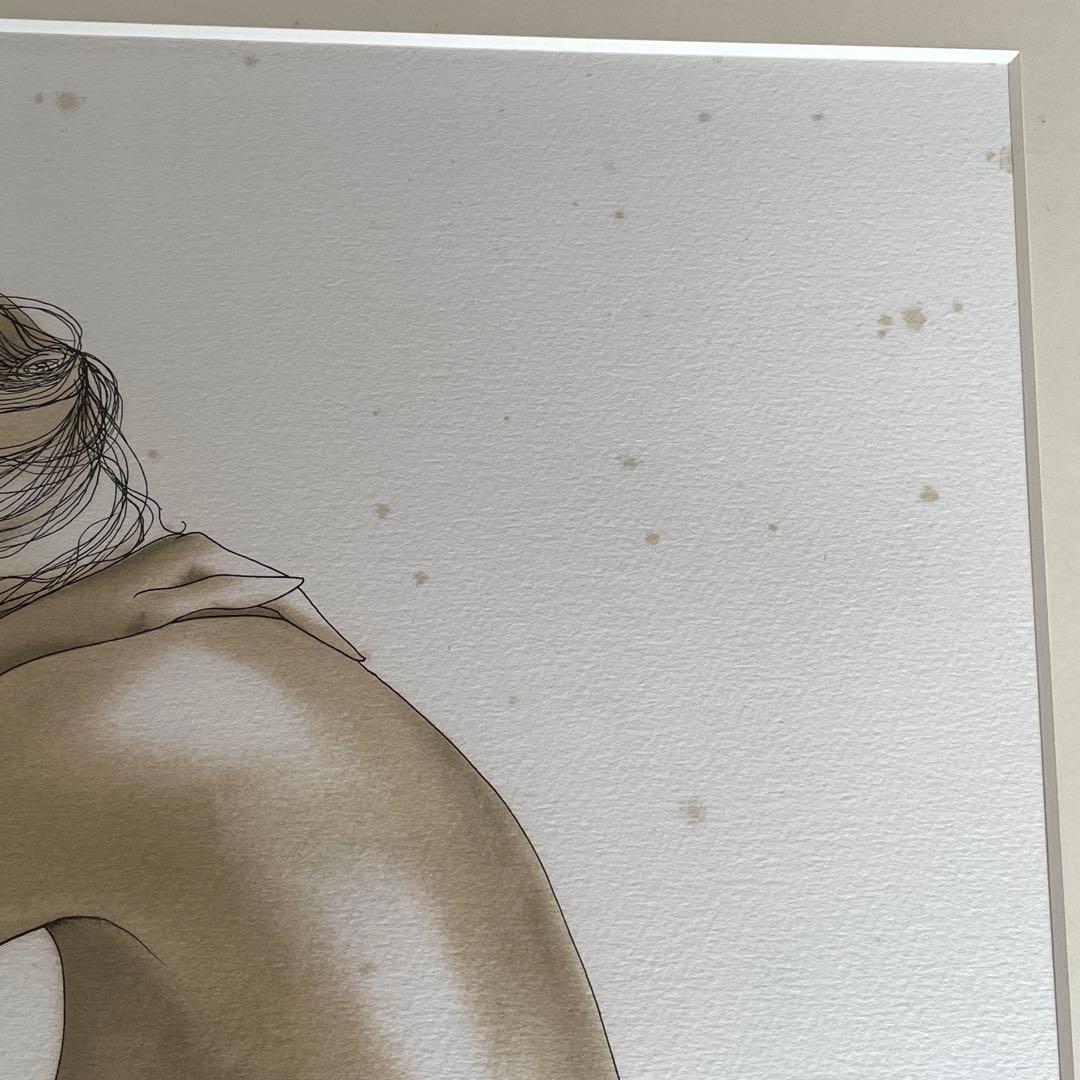 【真作】MANZANO 女性ヌード シルクスクリーン サイン入り 額装